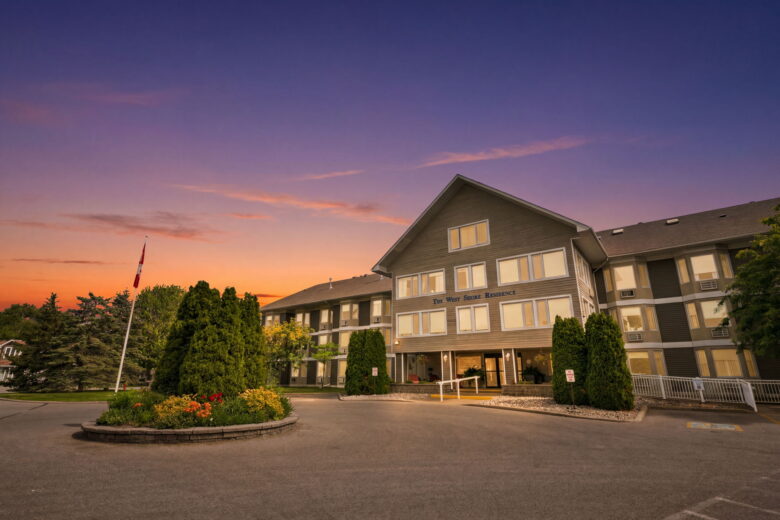 Main Building at sunset